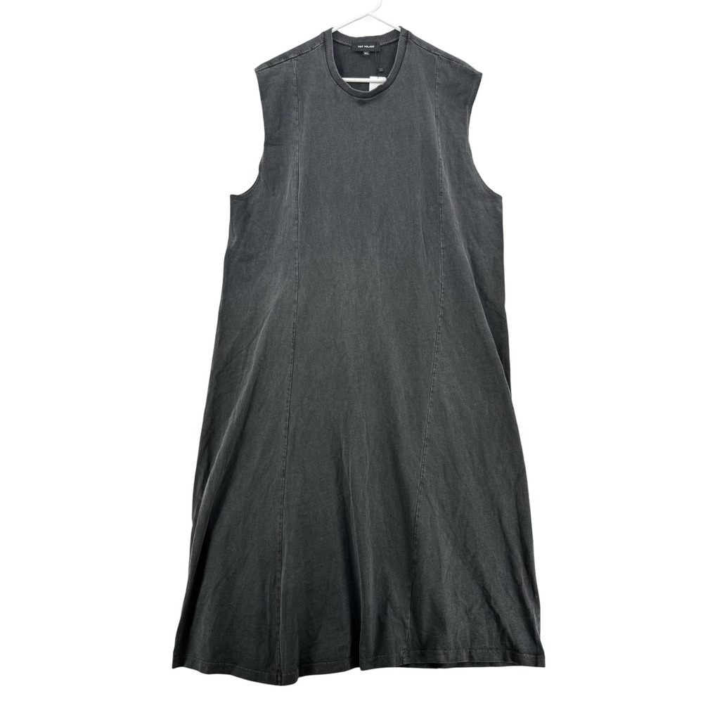 Toit Volant Dress Womens‎ XL Black Sleeveless A-Line Tank Casual Minimalist USA